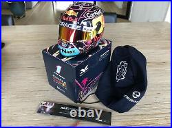 Max Verstappen Miami 2022 F1 NO. 1 Red bull 12 Helmet BRAND NEW! Verstappenshop