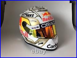 Max Verstappen Season 2022 F1 NO. 1 Red bull 12 Helmet NEW WORLD CHAMPION! GOLD