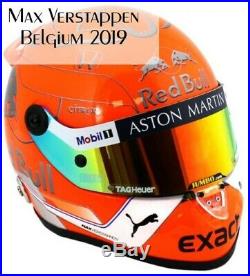 Max Verstappen helmet Belgium 2019 scale 1/2 Red Bull Racing