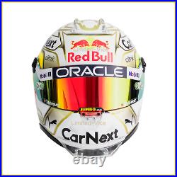 Max verstappen mini helmet season 2022 limited edition red bull racing 12 new
