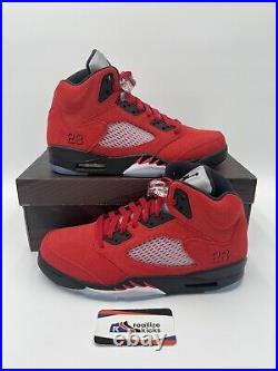 Mens Size 9.5 Nike Air Jordan 5 Retro Raging Bull 2021 Red DD0587-600 Brand New