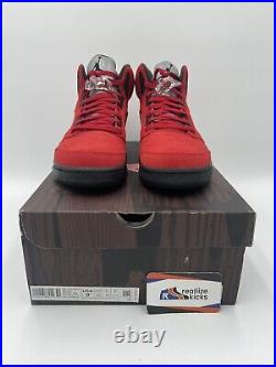 Mens Size 9.5 Nike Air Jordan 5 Retro Raging Bull 2021 Red DD0587-600 Brand New