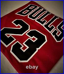 Michael Jordan #23 Chicago Bulls Red Last Dance Men's MEDIUM Jersey NEW