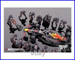 Mini GT 164 Oracle Red Bull Racing RB18 #11 Sergio P. Abu Dhabi GP Pit Crew