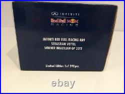 Minichamps 1/18 2013 Red Bull Racing Rb9 F1 Sebastien Vettel 110130101 Rare