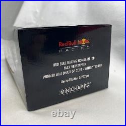 Minichamps Red Bull RB16B GP Abu Dhabi World Champion 2021 Verstappen 1/18 New