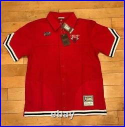 Mitchell And Ness Chicago Bulls 1997 Finals Shooting Shirt Away Red Sz Large
