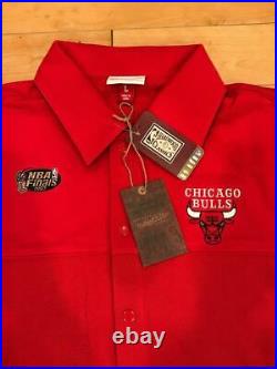 Mitchell And Ness Chicago Bulls 1997 Finals Shooting Shirt Away Red Sz Large
