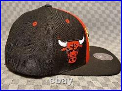 Mitchell & Ness Chicago Bulls Snapback Hat Cap Red & Black NBA Basketball