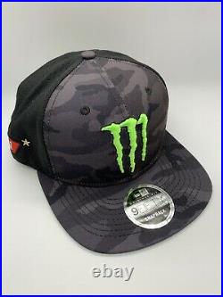 Monster Energy Kurt Busch Racing 9Fifty New Era Hat Snapback Redbull Rockstar