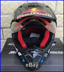 MotoCross Racing Helmet RedBull V2 Extreme Sports for Dirt Bike With Gifts 2020