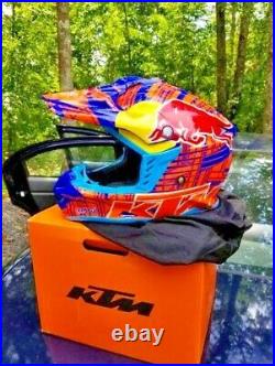Motocross Adults Motorcycle Helmet KTM Redbull Orange Blue Red Bull