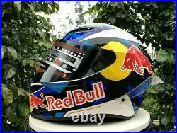Motorcycle Helmet Full Face Red Bull AGL ADL AGV Motorbike Helmet Model White