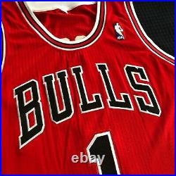 NBA AUTHENTIC Derrick Rose Chicago Bulls Adidas Rev 30 MESH jersey NWT pro cut