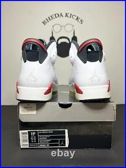 NEW DS Air Jordan 6 Retro Varsity Red Sneakers 384664-102 Men's Size 11.5 OG