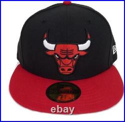 NEW ERA Chicago Bulls Baseball Cap Black/Red 1/8
