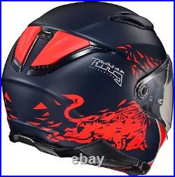 NEW HJC F70 Full Face Motorcycle Helmet Blue/Red Spielberg Red Bull Ring Large