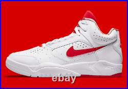 NEW Nike Air Flight Lite Mid White Red Scottie Pippen Chicago Bulls DS WithRec