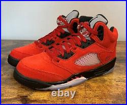 NEW Nike Air Jordan 5 Retro Raging Bull Red 440888 600 GS Size 4 Women's 5.5