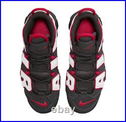 NEW! Nike Air More Uptempo Retro GS Black Red White Grey Bulls DH9719-200 Youth