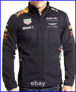 NEW Puma Red Bull Racing Team 2017 Formula 1 F1 Softshell Jacket Mens LARGE Zip