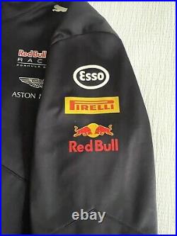 NEW Puma Red Bull Racing Team 2017 Formula 1 F1 Softshell Jacket Mens LARGE Zip