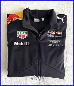 NEW Puma Red Bull Racing Team 2017 Formula 1 F1 Softshell Jacket Mens LARGE Zip