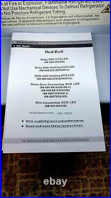 NEW- Red Bull Mini Fridge Eco Cooler with Interior Lighting. New withpaperwork