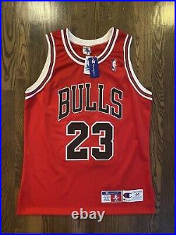 NWT New MICHAEL JORDAN #23 Chicago Bulls Champion Authentic Jersey 44 Large L