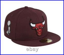 New Era 59Fifty 7 5/8 Sweethearts Chicago Bulls Trophy Patch Fitted Cap Pink UV