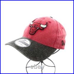 New Era 9Twenty Chicago Bulls Baseball Cap Hat Cotton Red /An24 Mens