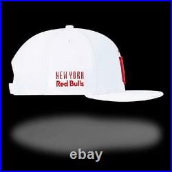 New Era Red Bull Flat Cap NY White 105