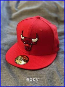 New Era Red Chicago Bulls Teamera