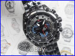 New Men's Casio Edifice Red Bull Ef550d-7av Black Stainless Steel Watch With Tag