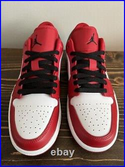 New Nike Air Jordan Retro 1 Low Chicago Bulls Bred 553558 163 Mens Size 8.5