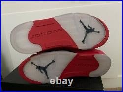 New Nike Air Jordan Retro 5 Red Suede Size 12 raging bull carmine db og 1 3 4 11