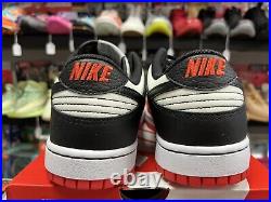 New Nike Dunk Low EMB Bulls 2022 Size 11 Rare Retro Authentic Skate Red Black