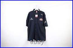 New Puma Mens Large F1 Toyota Red Bull Racing Pit Crew Button Shirt Verstappen