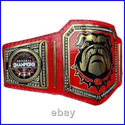 New Red Bull Dog Heavyweight Championship Wrestling Title Belt With Red Strap