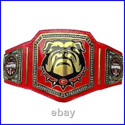 New Red Bull Dog Heavyweight Championship Wrestling Title Belt With Red Strap