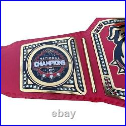 New Red Bull Dog Heavyweight Championship Wrestling Title Belt With Red Strap