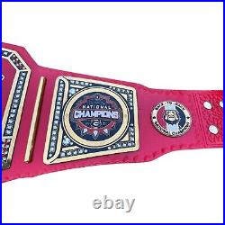 New Red Bull Dog Heavyweight Championship Wrestling Title Belt With Red Strap