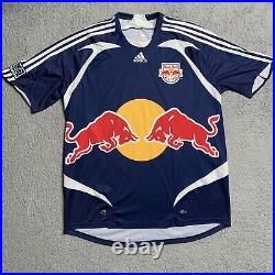 New York Red Bull Jersey 2008-09 Adidas Away MLS Soccer Blue Clima365 219584 XL