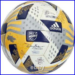 New York Red Bulls Autographed Match-Used Soccer Ball from the 2021 MLS Season