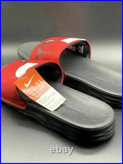 Nib Men's Nike Benassi Solarsoft Nba Chicago Bulls Sandals Slides Size 11 Rare