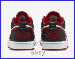 Nike Air Jordan 1 Bulls Chicago Bred Red White Black 553558-163 Mens New