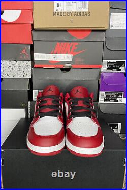 Nike Air Jordan 1 Low Red Black Bred Bulls All Sizes GS 553560 163 New With Box