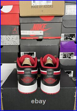 Nike Air Jordan 1 Low Red Black Bred Bulls All Sizes GS 553560 163 New With Box