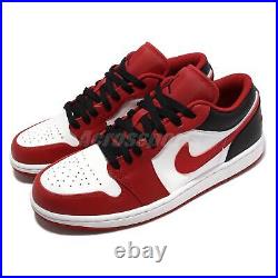 Nike Air Jordan 1 Low Reverse Black Toe Bulls Men AJ1 Casual Shoes 553558-163