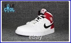 Nike Air Jordan 1 Retro Mid Chicago Bulls Gym Red White black 554724-116